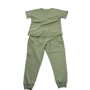 MANDALA women’s scrub set sage green XL